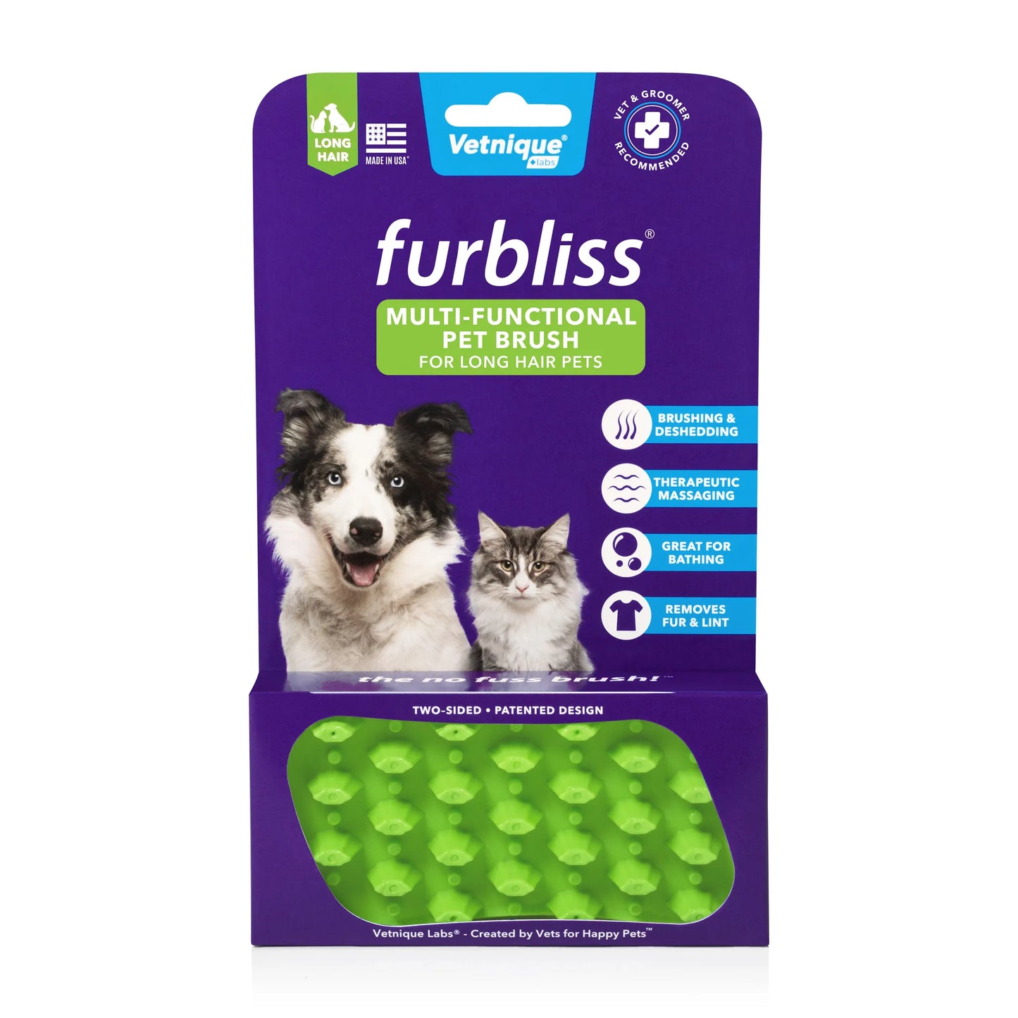 Furbliss Green Brush Long Hair SM